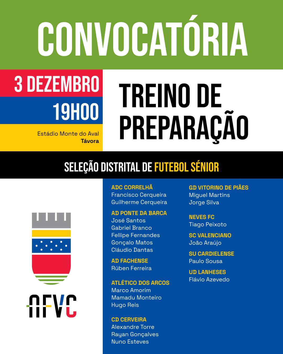 Convocatória AFVC