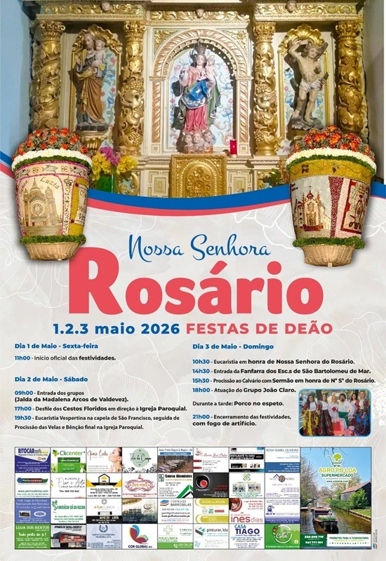 Festa em Honra de Nossa Senhora do Rosário, Deão, 2026